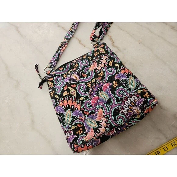 Waverly Women's Inspirations Quilted Paisley Cross Body Purse Bag - Picture 2 of 5